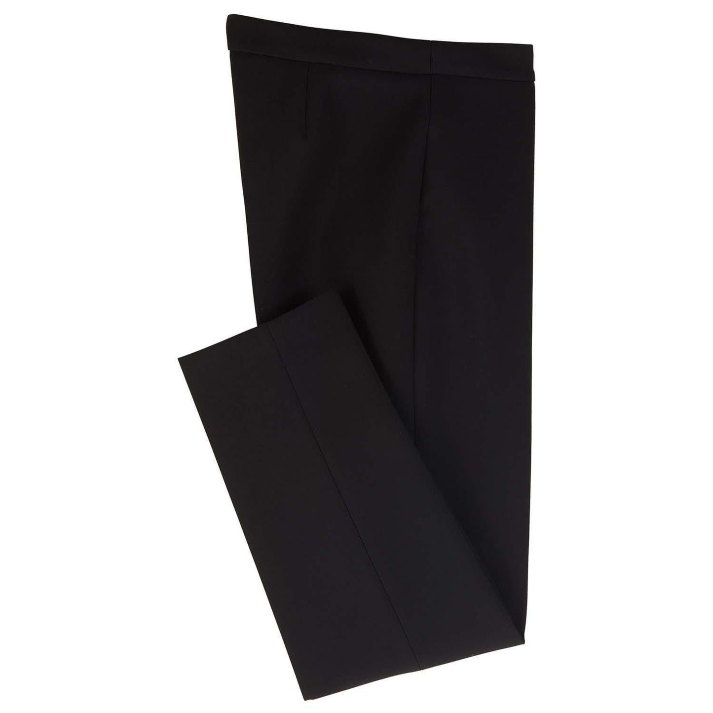 Black - Back - Boss Womens-Ladies Tiluna Side Zip Trousers