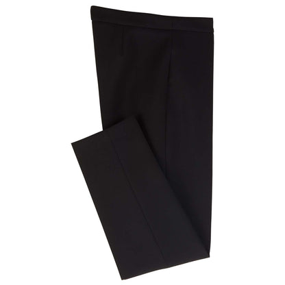 Black - Back - Boss Womens-Ladies Tiluna Side Zip Trousers