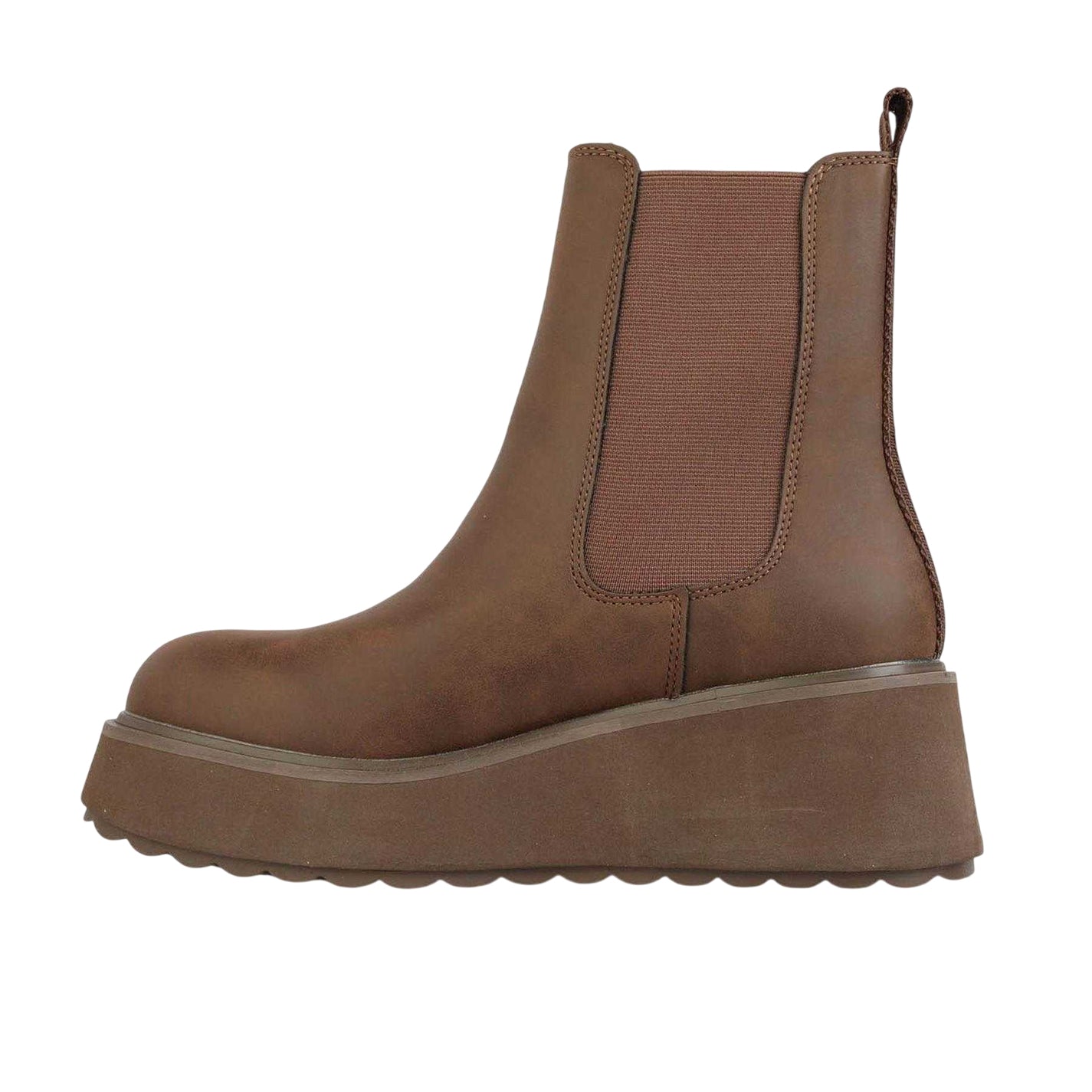 Brown - Lifestyle - Rocket Dog Womens-Ladies Heyday Platform Chelsea Boots