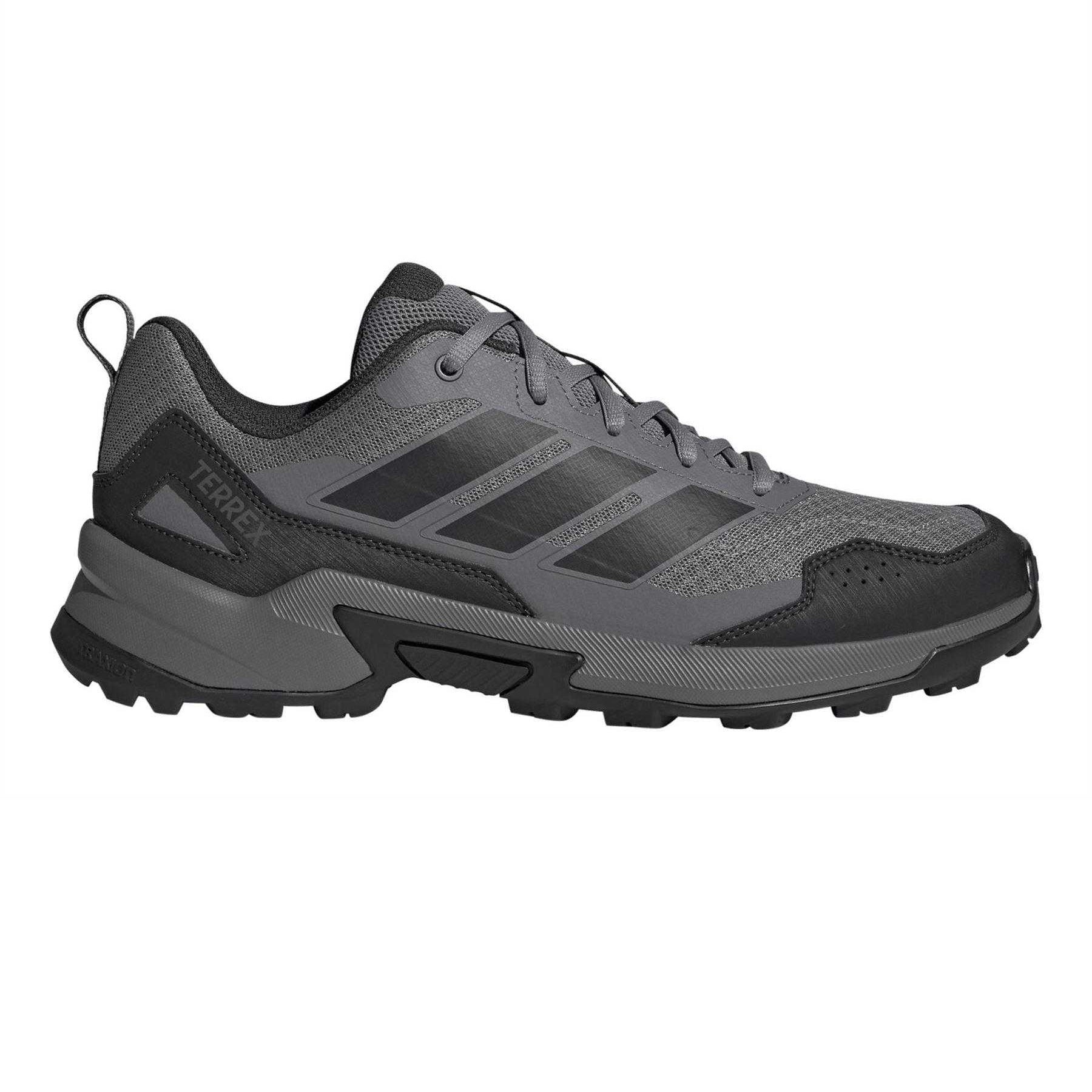 Grey-Carbon - Front - Adidas Mens Eastrail3 Hiking Shoes
