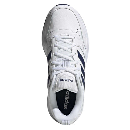 White-Navy-Grey - Lifestyle - Adidas Mens Strutter Coated Leather Shoes
