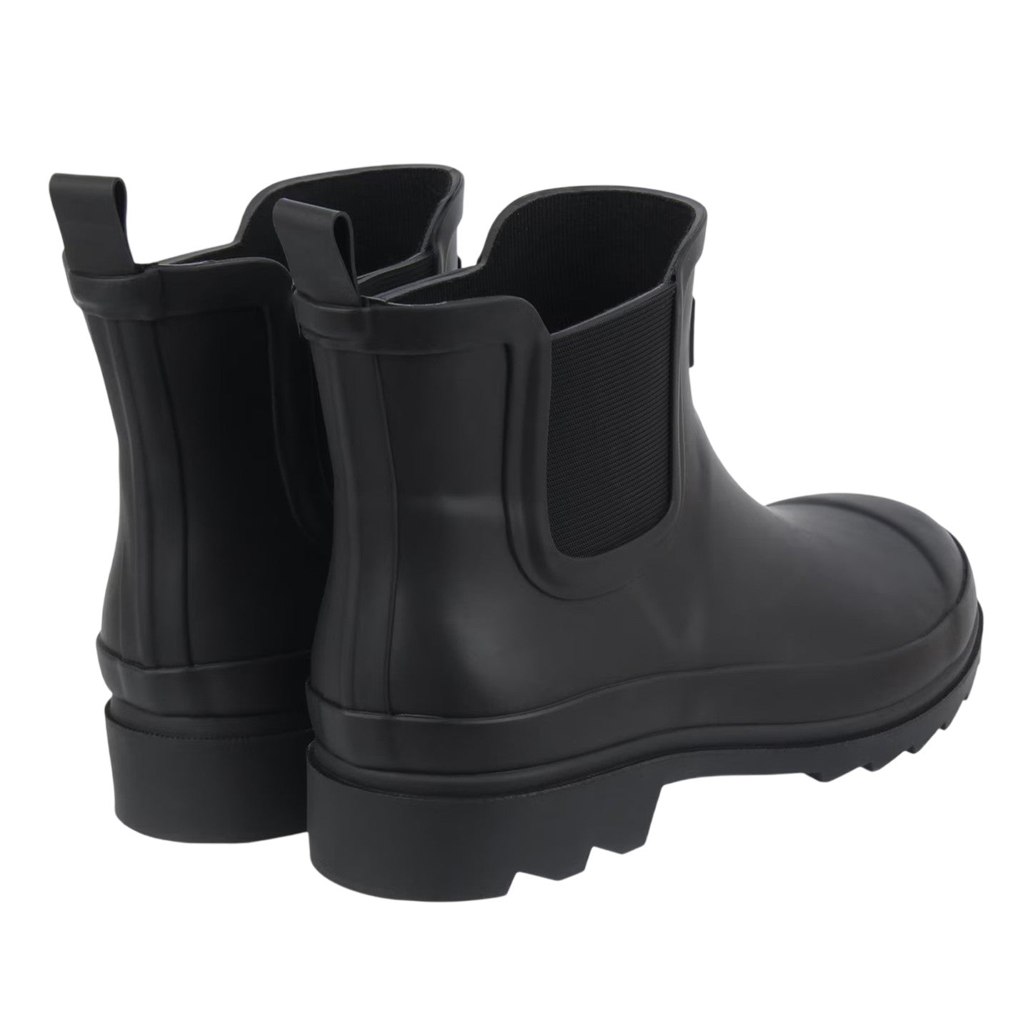 Black - Back - Gelert Womens-Ladies Low Heel Wellington Boots