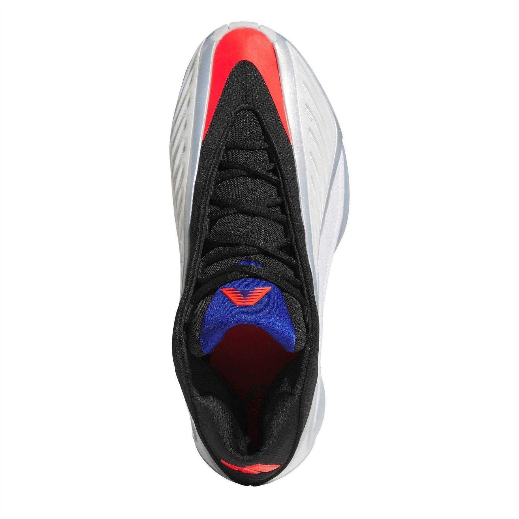White-Red-Metallic - Lifestyle - Adidas Mens Anthony Edwards Knitted Basketball Shoes