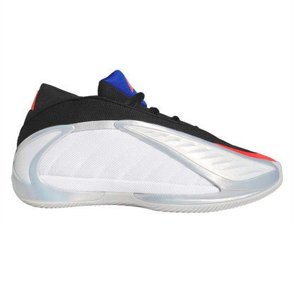 White-Red-Metallic - Front - Adidas Mens Anthony Edwards Knitted Basketball Shoes