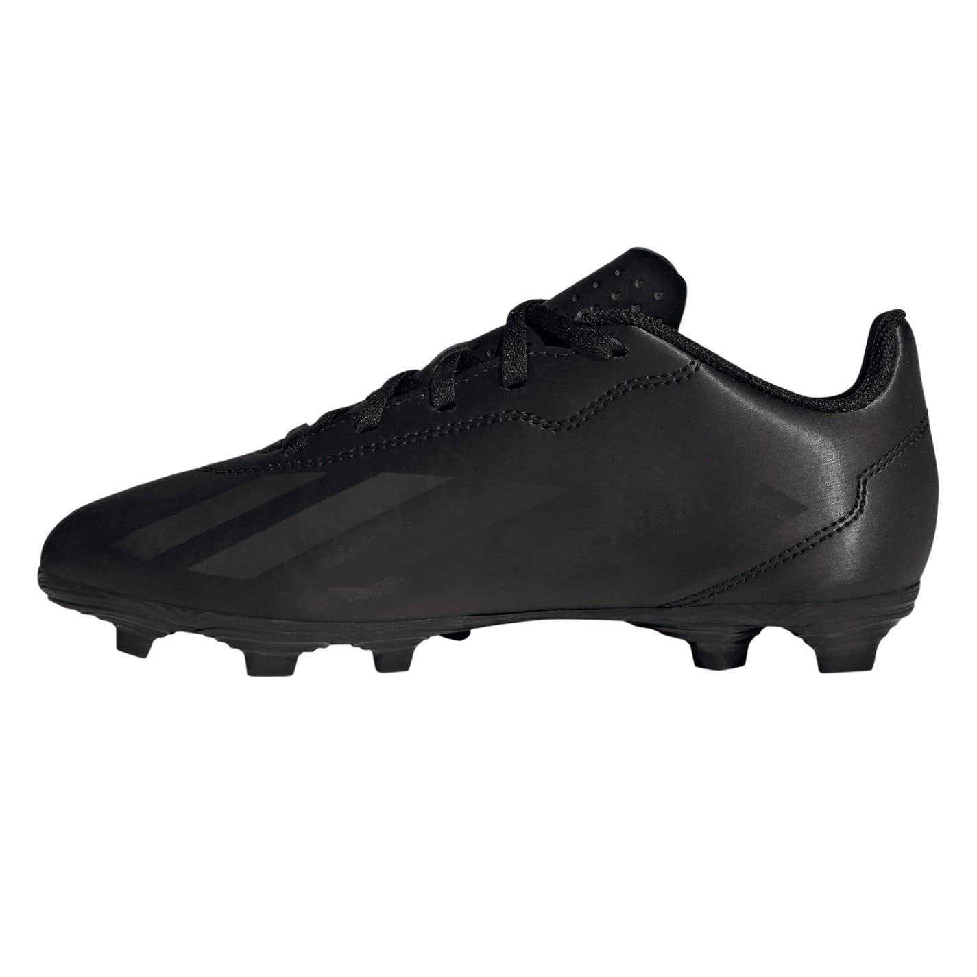 Black - Side - Adidas Childrens-Kids X Crazyfast Club Flexible Ground Football Boots