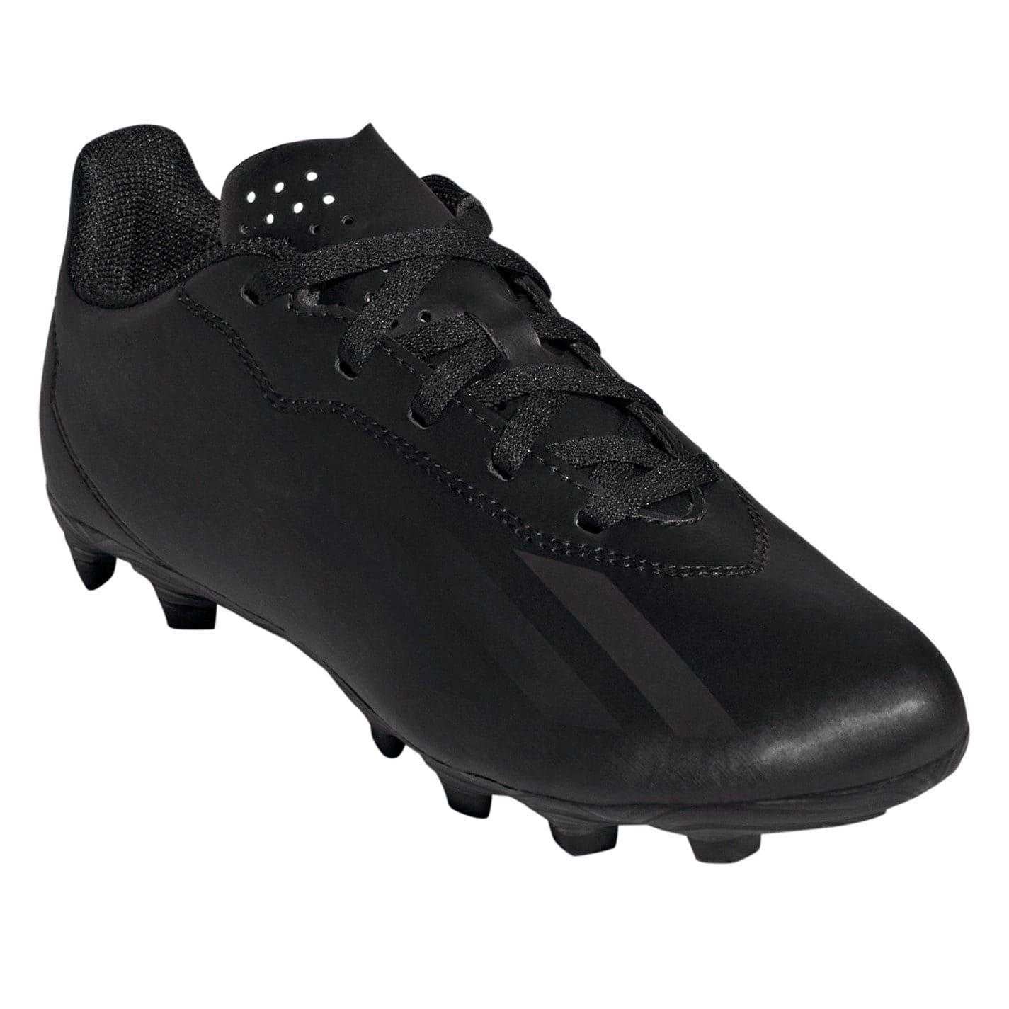 Black - Pack Shot - Adidas Childrens-Kids X Crazyfast Club Flexible Ground Football Boots