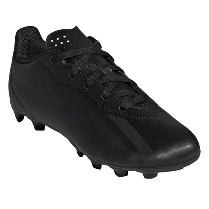 Black - Pack Shot - Adidas Childrens-Kids X Crazyfast Club Flexible Ground Football Boots