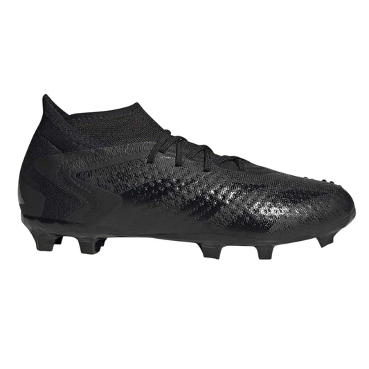 Black - Front - Adidas Childrens-Kids Predator Firm Ground Football Boots