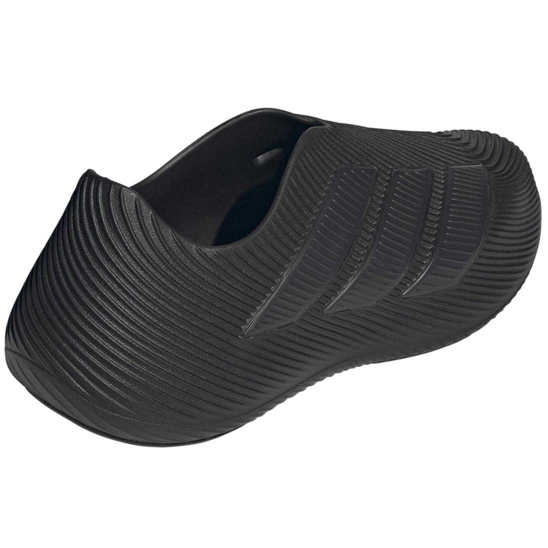Black - Back - Adidas Mens Adilette Slip-on Pool Flat Sliders