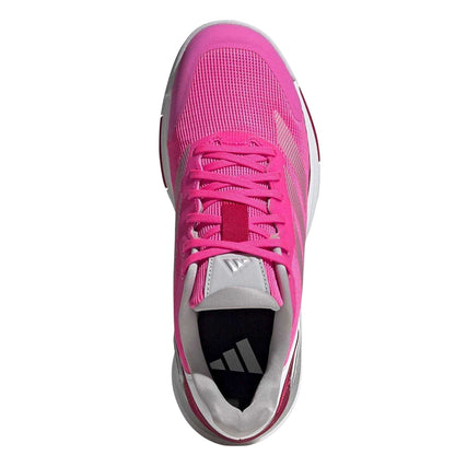 Pink-Silver - Lifestyle - Adidas Womens-Ladies Lightweight Tennis Padel Shoes