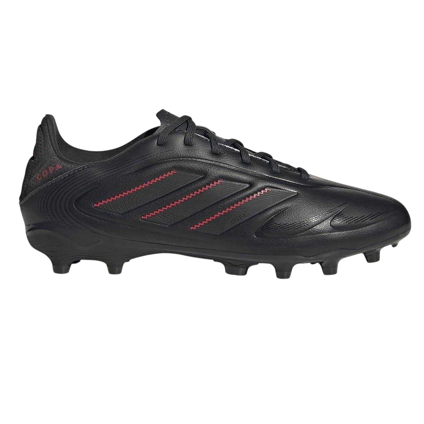 Black-Carbon - Front - Adidas Childrens-Kids Copa Pure 3 League Firm Ground Football Boots
