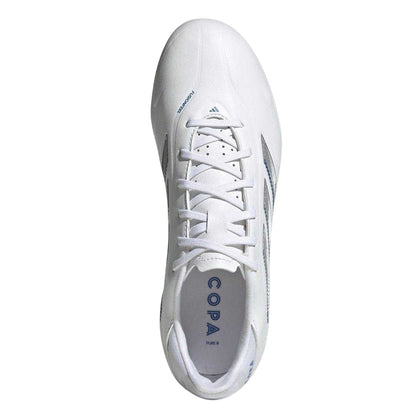 White - Side - Adidas Childrens-Kids Copa Pure 3 League Firm Ground Football Boots