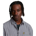 Blue - Pack Shot - Lyle & Scott Mens Gingham Button-Down Shirt