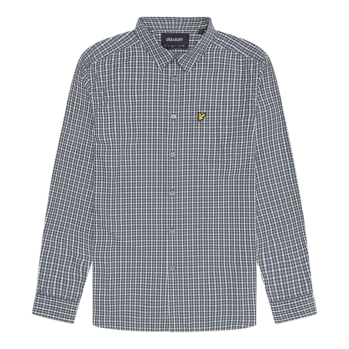 Blue - Front - Lyle & Scott Mens Gingham Button-Down Shirt