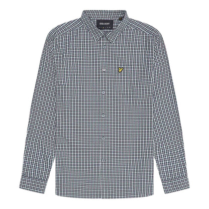 Blue - Front - Lyle & Scott Mens Gingham Button-Down Shirt