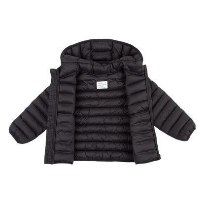 Black - Side - SoulCal Girls Bubble Hooded Puffer Jacket
