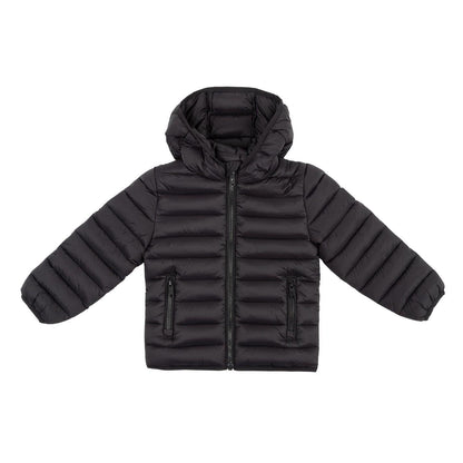 Black - Front - SoulCal Girls Bubble Hooded Puffer Jacket