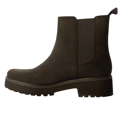 Black - Side - Timberland Womens-Ladies Cool Leather Block Heel Chelsea Boots
