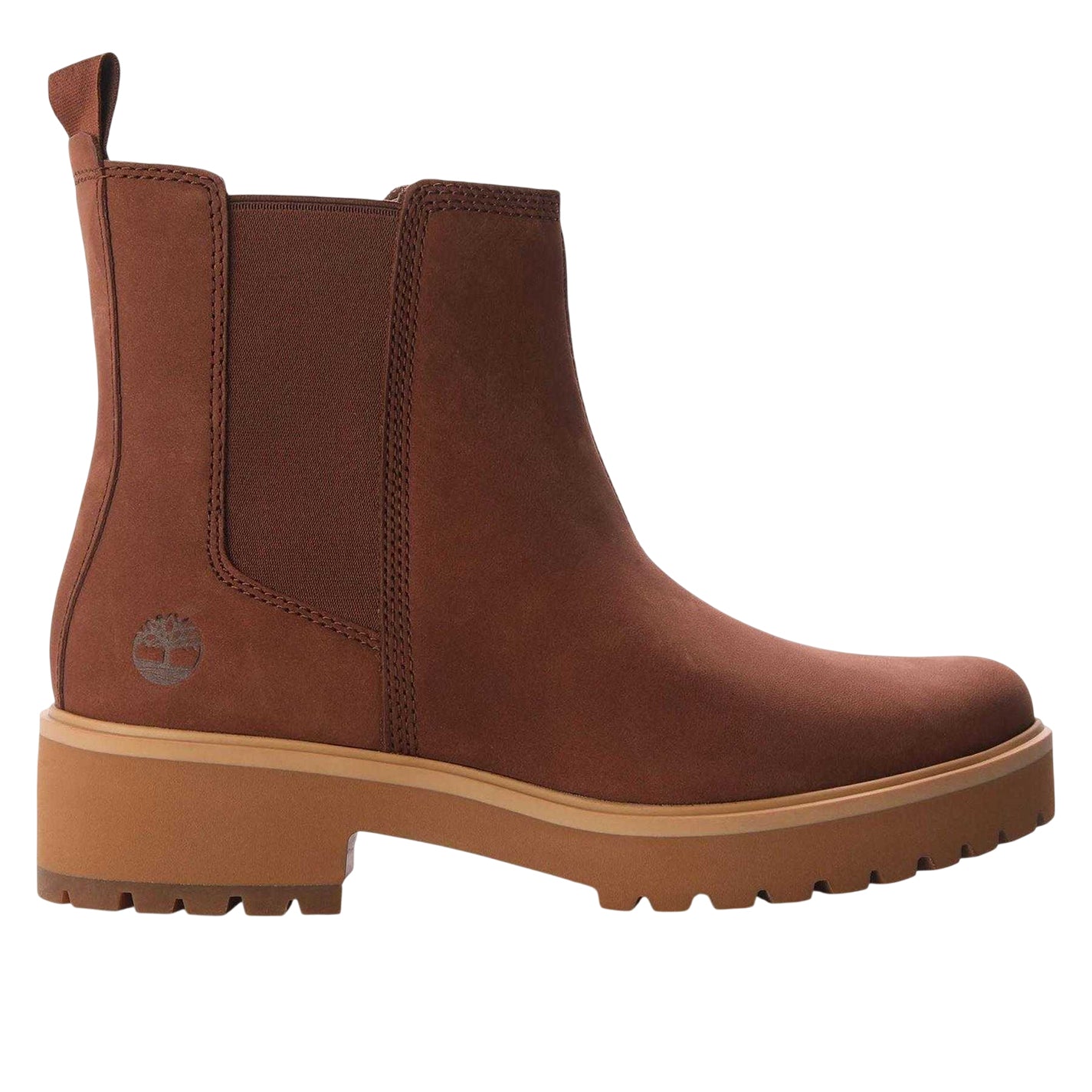 Brown - Front - Timberland Womens-Ladies Cool Leather Block Heel Chelsea Boots