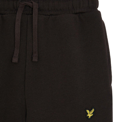 Brown - Side - Lyle & Scott Childrens-Kids Skinny Jogging Bottoms