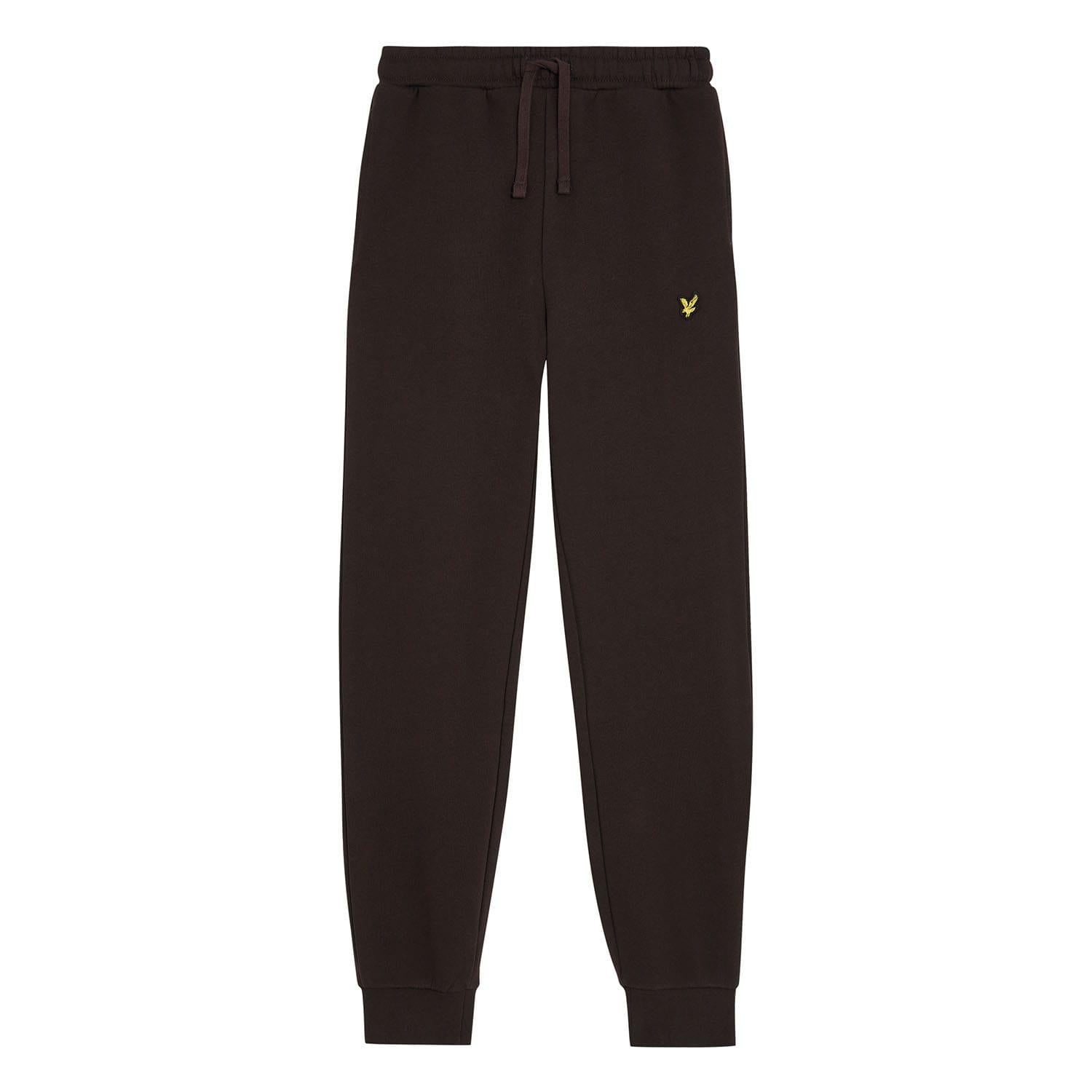 Brown - Front - Lyle & Scott Childrens-Kids Skinny Jogging Bottoms