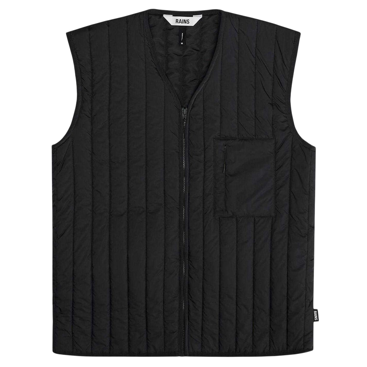 Black - Front - Rains Mens Banja Liner Quilted Gilet
