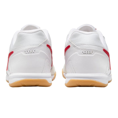 White-Red - Back - Nike Mens Gato Classic Leather Indoor Football Shoes