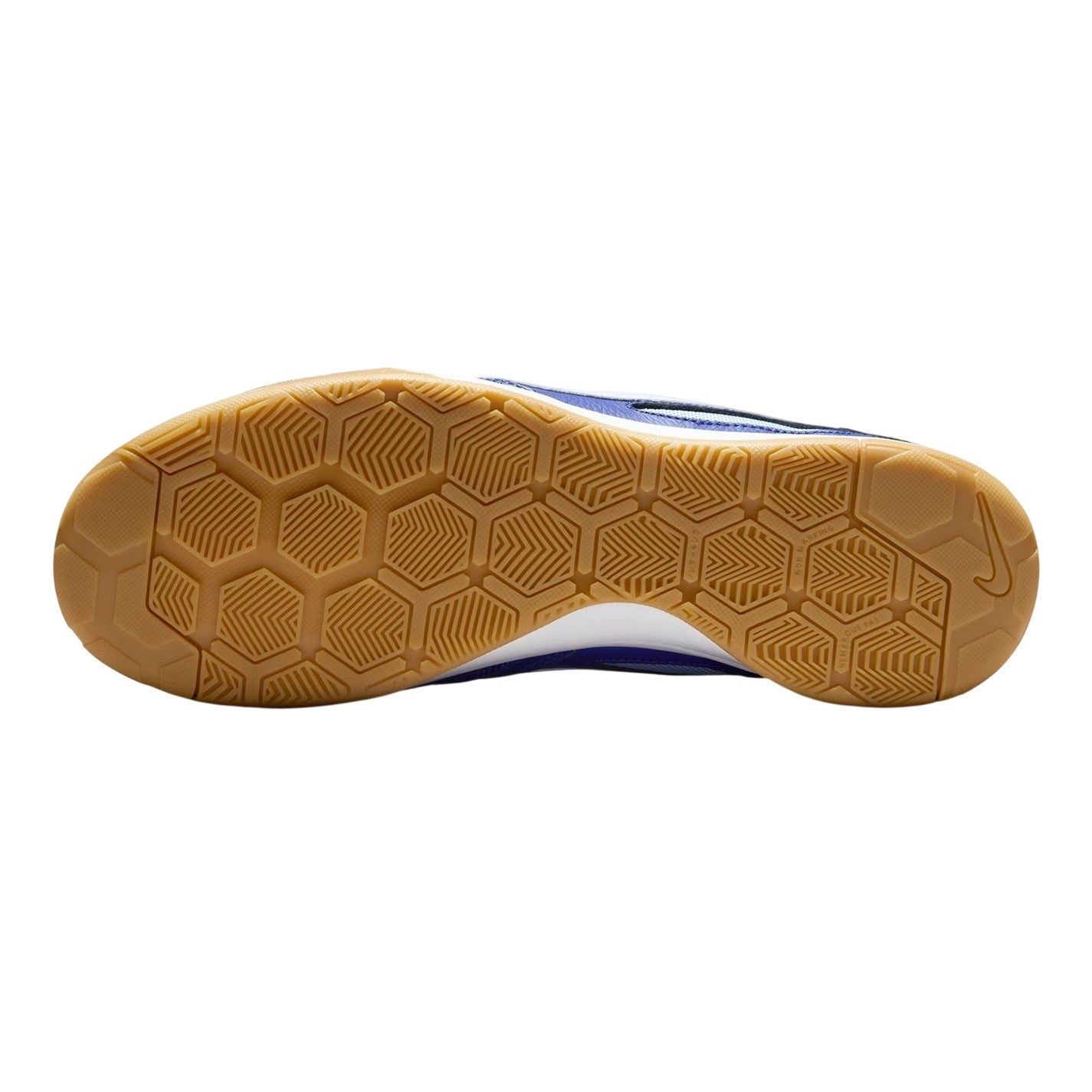 Blue - Side - Nike Mens Gato Classic Leather Indoor Football Shoes