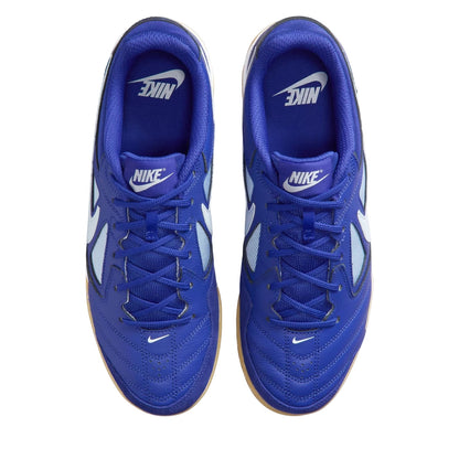 Blue - Pack Shot - Nike Mens Gato Classic Leather Indoor Football Shoes