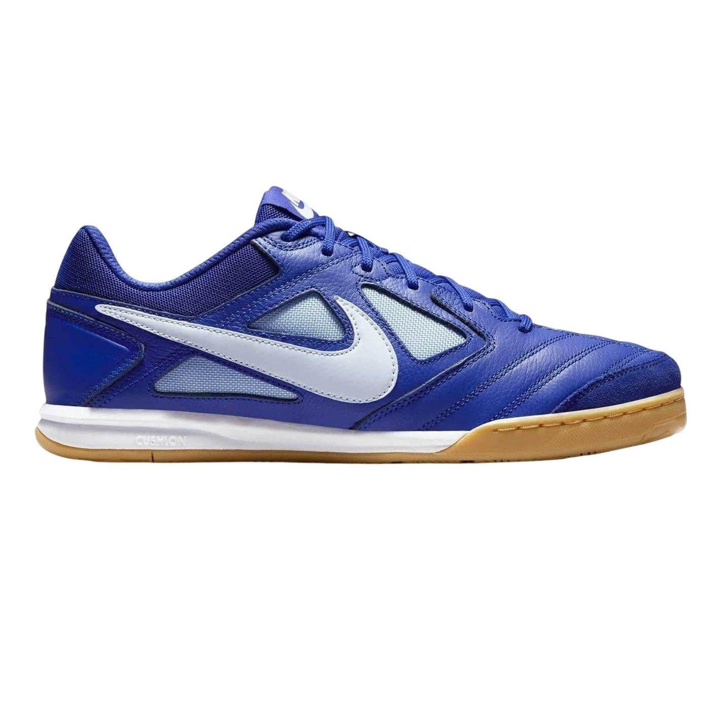 Blue - Front - Nike Mens Gato Classic Leather Indoor Football Shoes