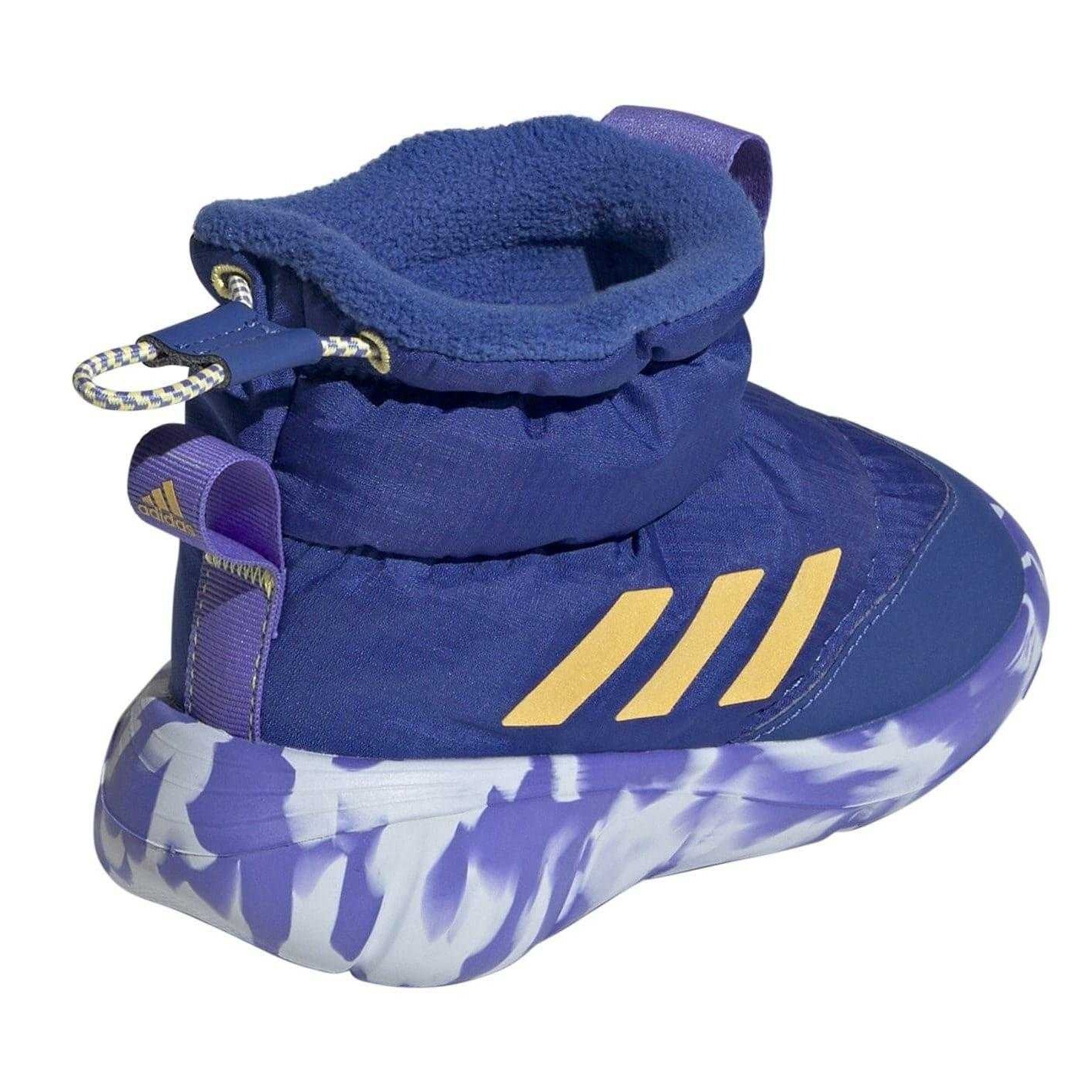 Blue-Spark - Back - Adidas Childrens-Kids Monofit Marble Snow Boots