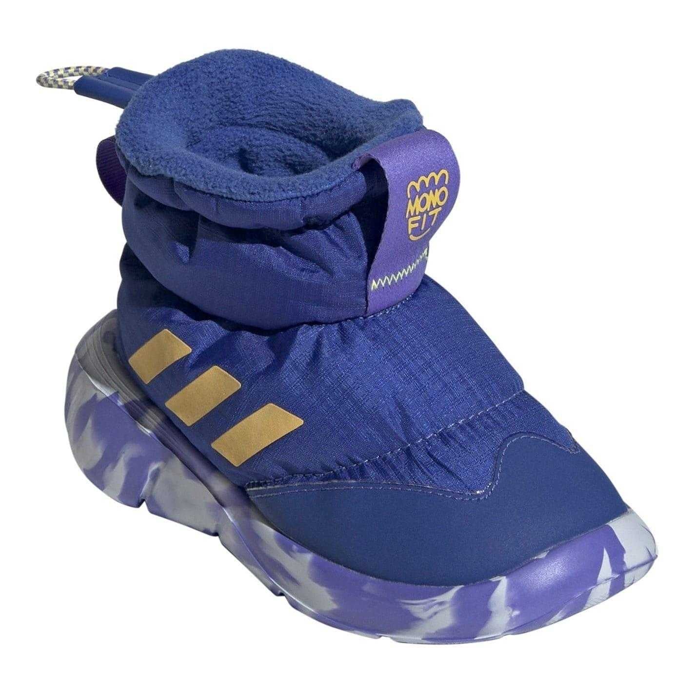 Blue-Spark - Pack Shot - Adidas Childrens-Kids Monofit Marble Snow Boots