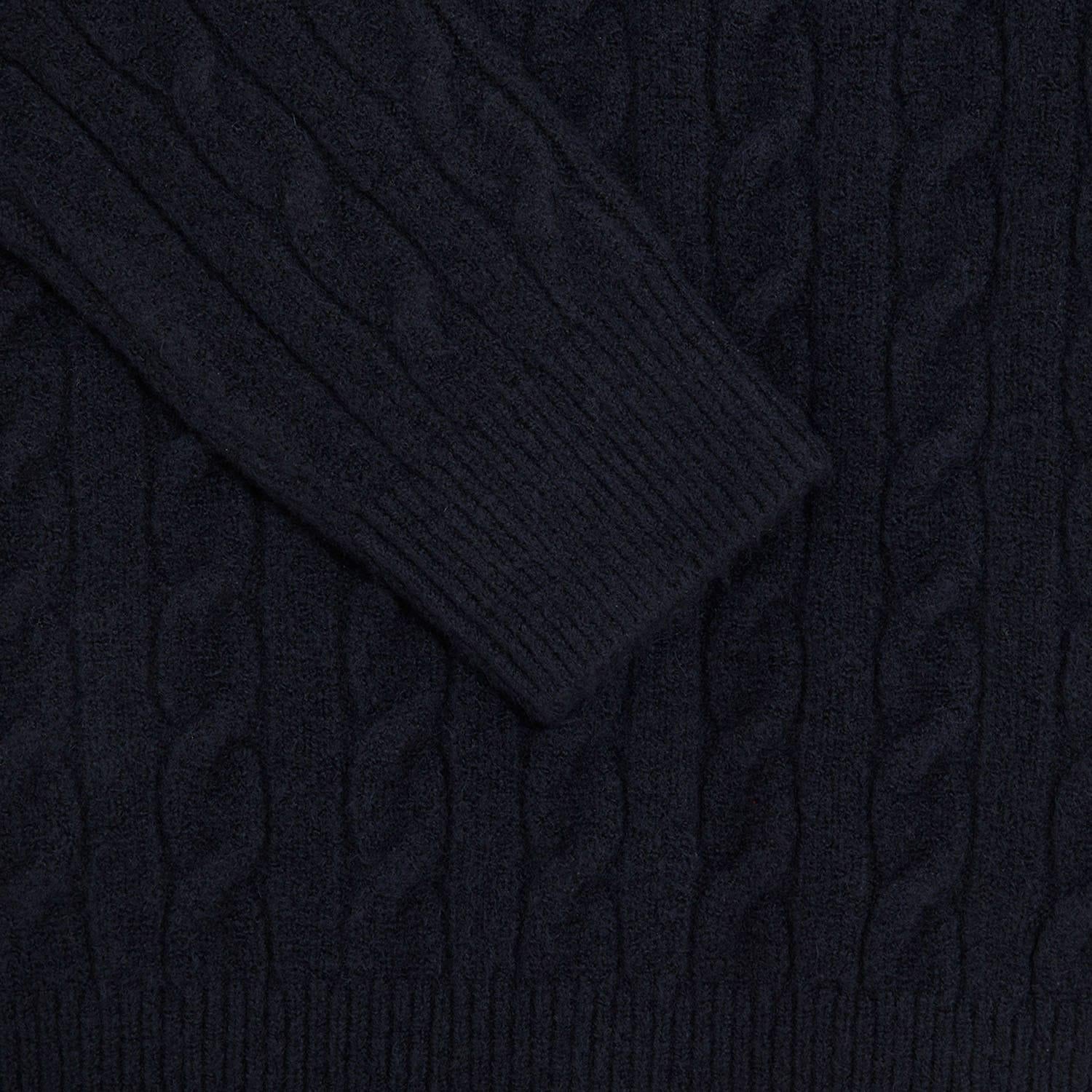 Navy - Lifestyle - Lyle & Scott Childrens-Kids Cable Knit Crew Neck Sweatshirt