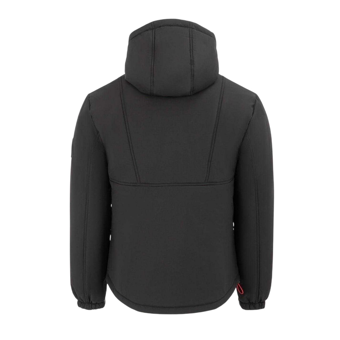 Black - Back - Loyalti Mens Vision Half Zip Bomber Jacket