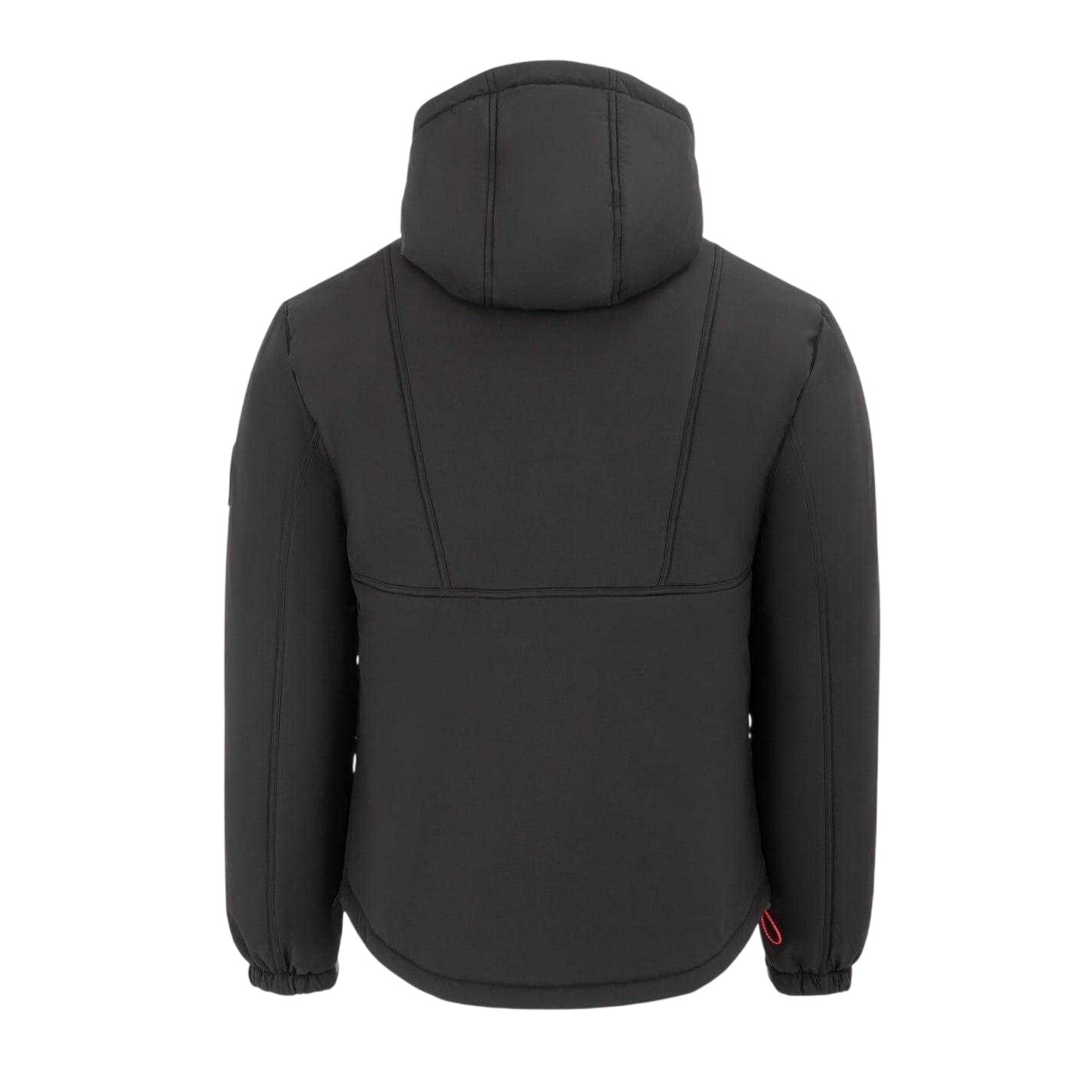 Black - Back - Loyalti Mens Vision Half Zip Bomber Jacket