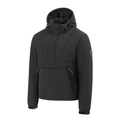 Black - Side - Loyalti Mens Vision Half Zip Bomber Jacket