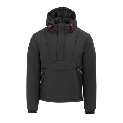 Black - Front - Loyalti Mens Vision Half Zip Bomber Jacket