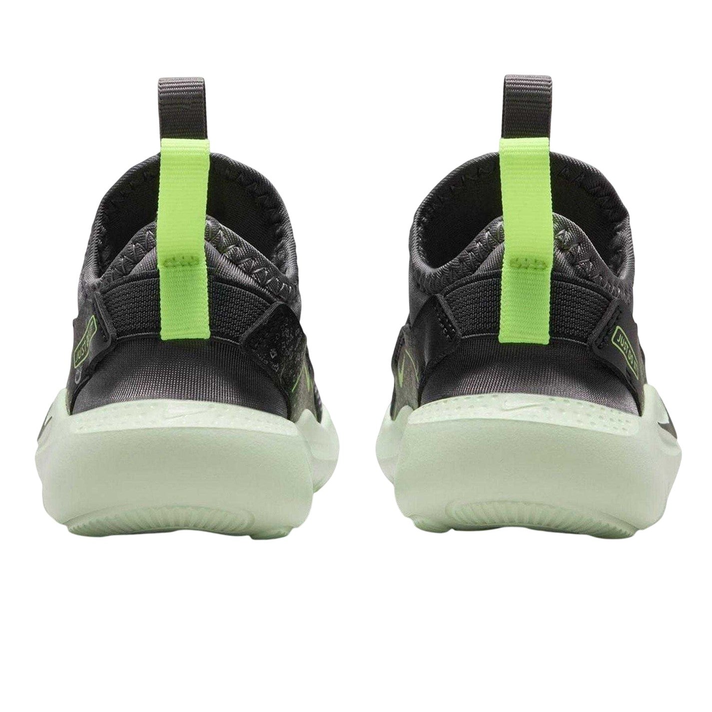 Grey-Volt - Back - Nike Childrens-Kids Runner 4 Trainers