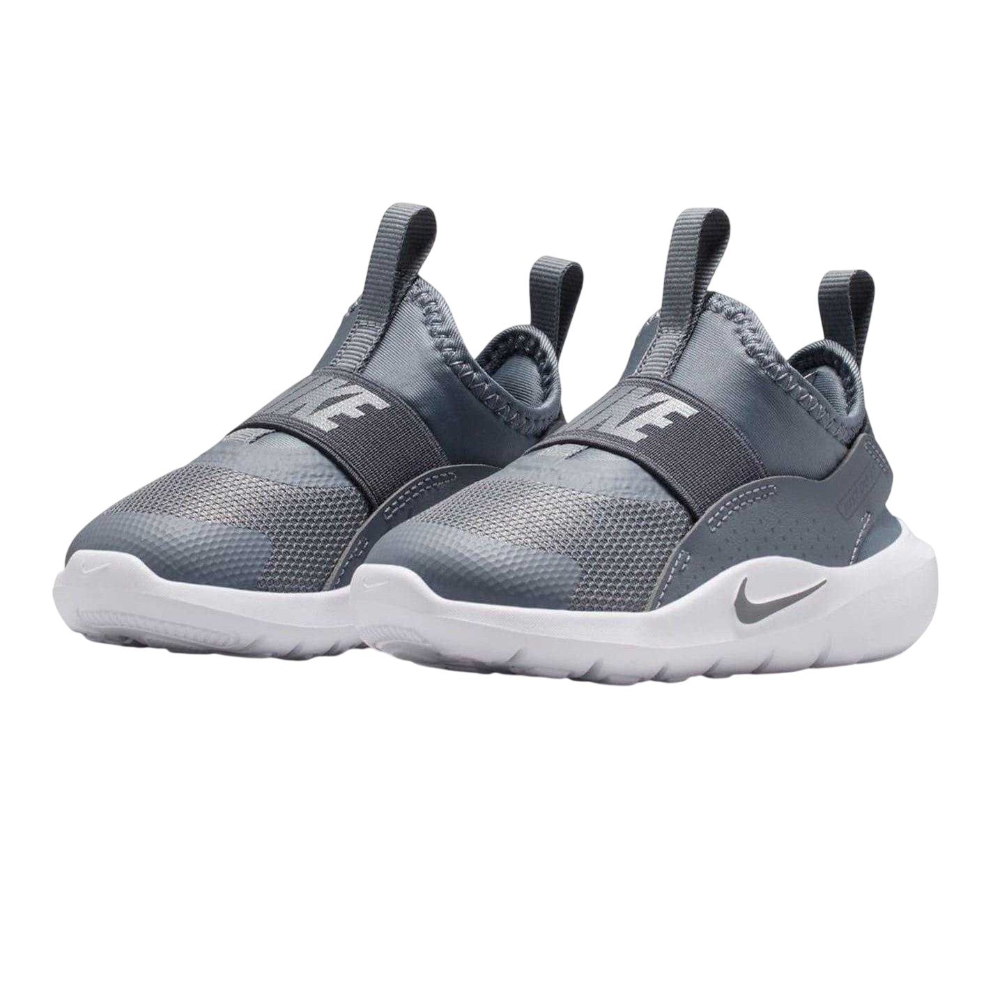 Grey-White - Pack Shot - Nike Childrens-Kids Runner 4 Trainers