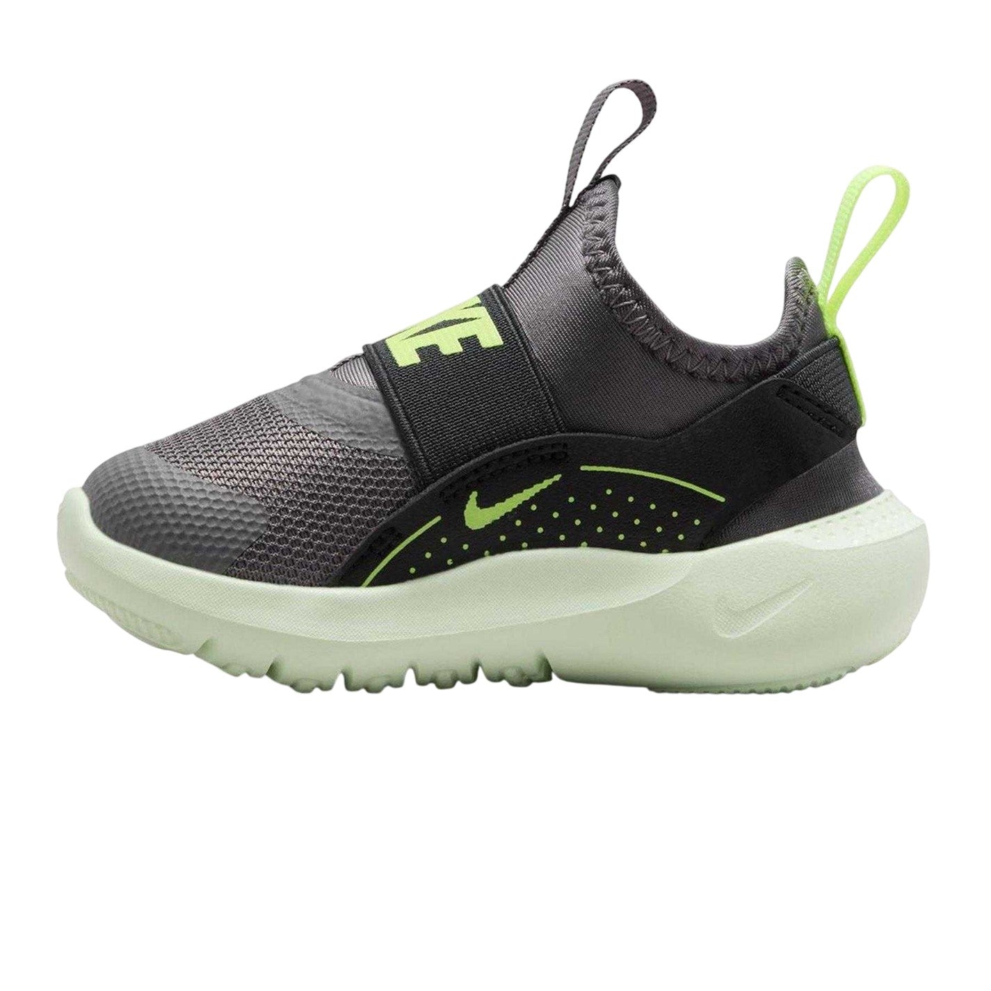 Grey-Volt - Side - Nike Childrens-Kids Runner 4 Trainers