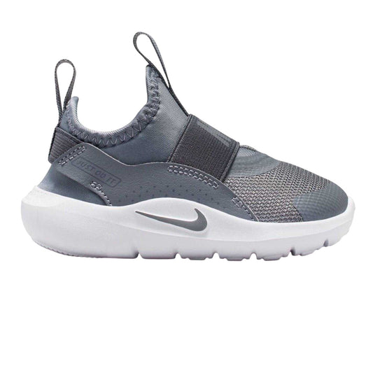 Grey-White - Front - Nike Childrens-Kids Runner 4 Trainers