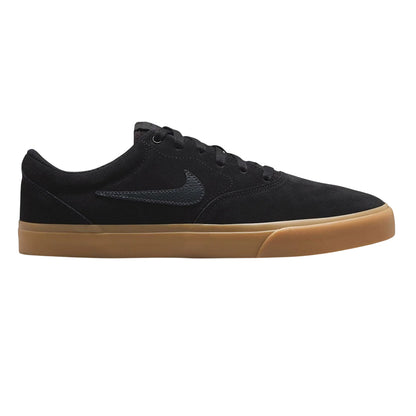 Black-Tan - Front - Nike Mens Charge Suede Low Cut Shoes