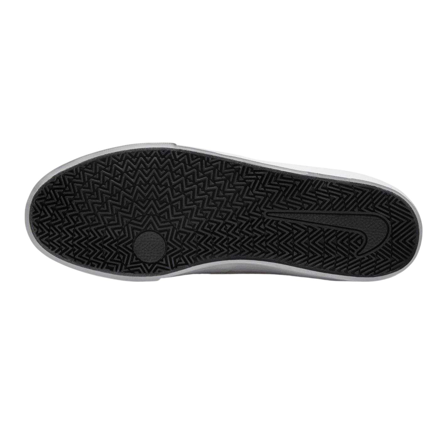 White-Black - Back - Nike Mens Charge Suede Low Cut Shoes