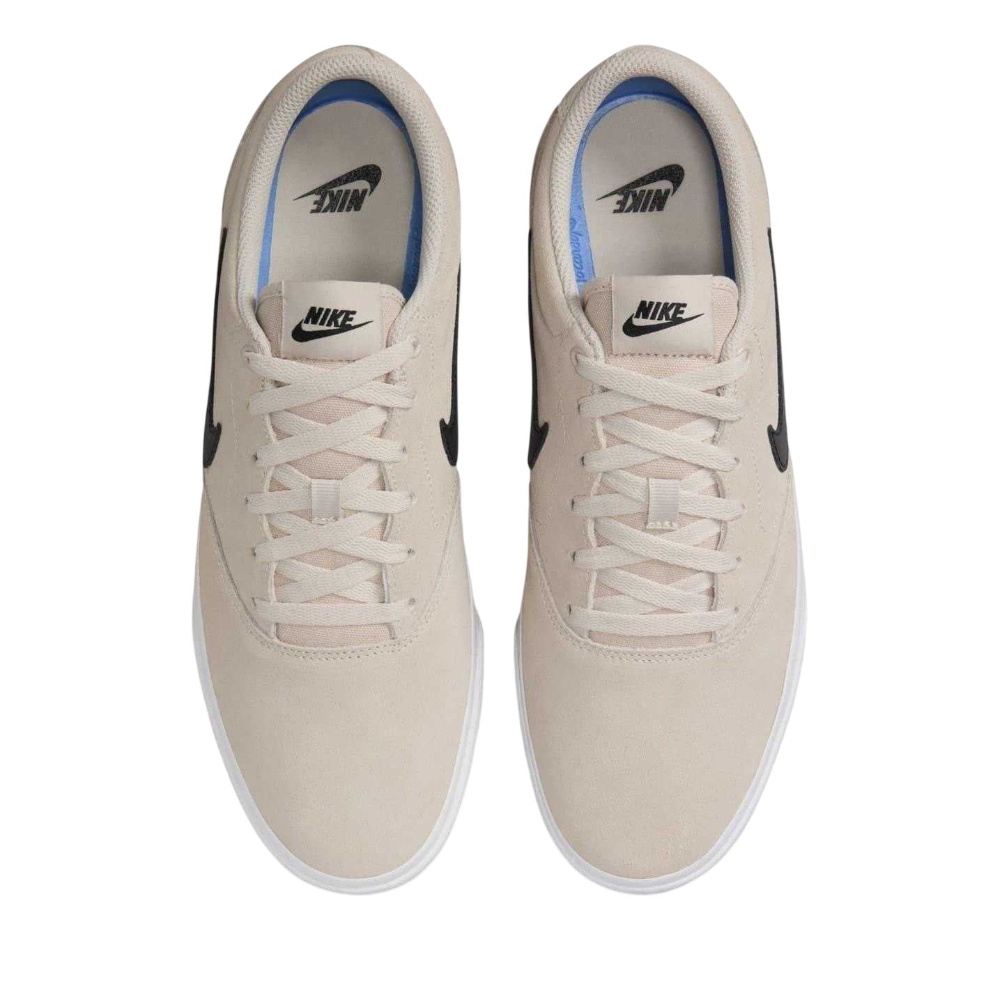 White-Black - Lifestyle - Nike Mens Charge Suede Low Cut Shoes