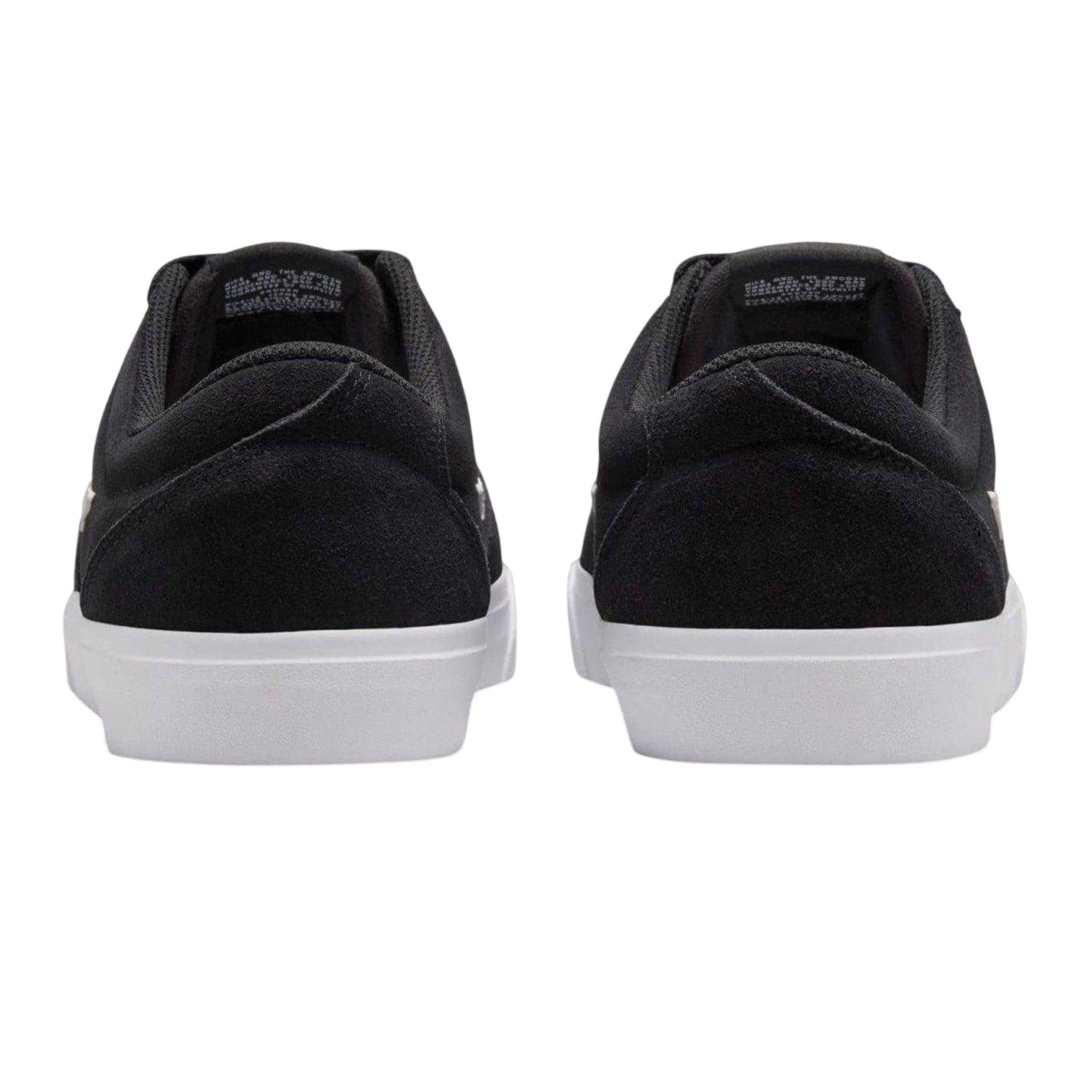 Black-White - Back - Nike Mens Charge Suede Low Cut Shoes