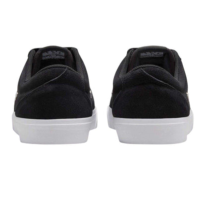 Black-White - Back - Nike Mens Charge Suede Low Cut Shoes