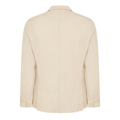 White - Back - Boss Mens Hanry Notch Neck Blazer