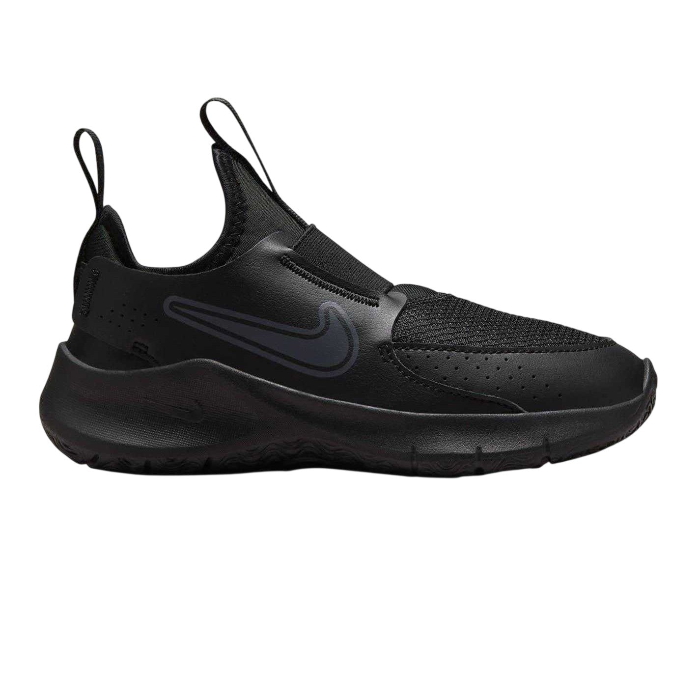 Triple Black - Front - Nike Childrens-Kids Flex Running Trainers