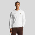 White - Front - Lyle & Scott Mens Co-Ordinate Print Long-Sleeved T-Shirt