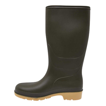 Green - Side - Dunlop Womens-Ladies Waterproof Wellington Boots